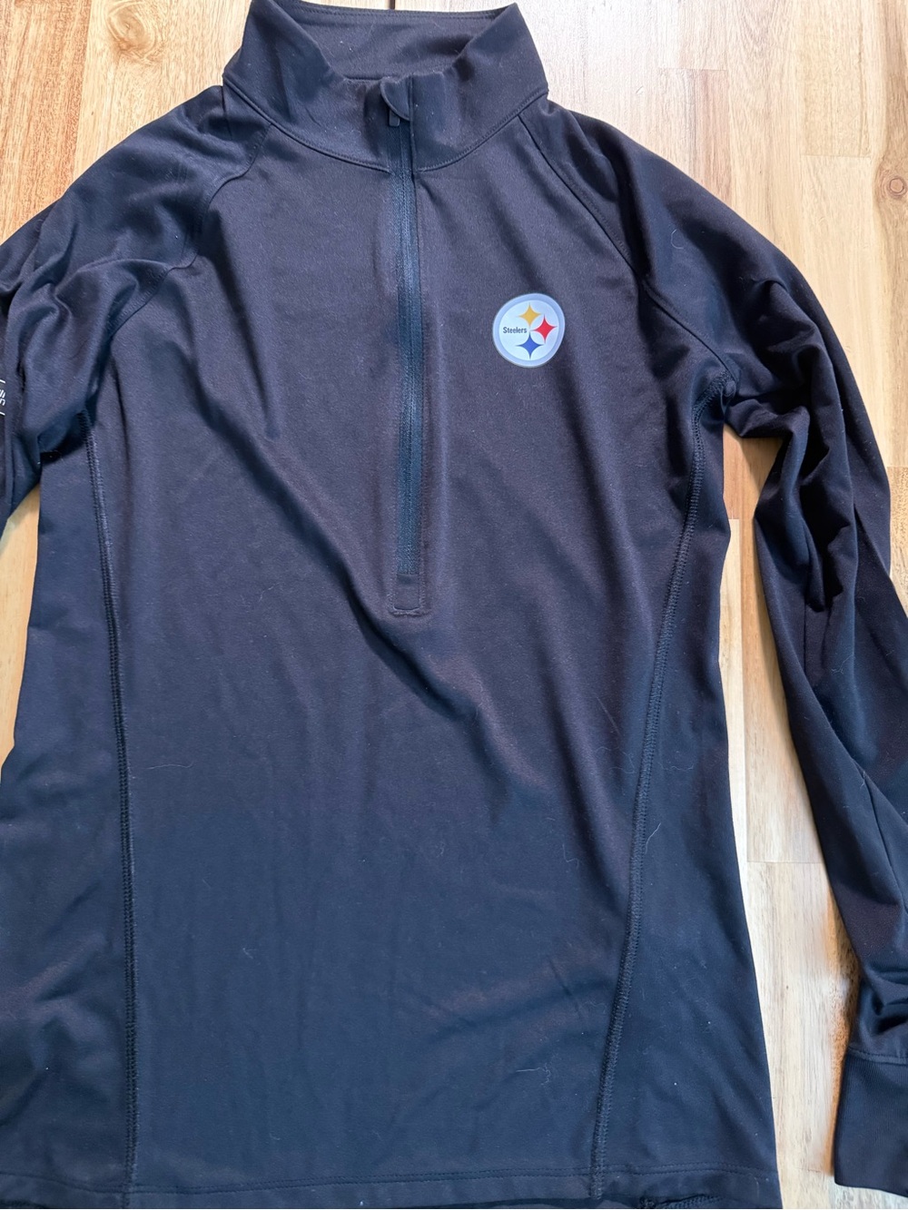NFL Black Half-Zip Pullover with Team Logo